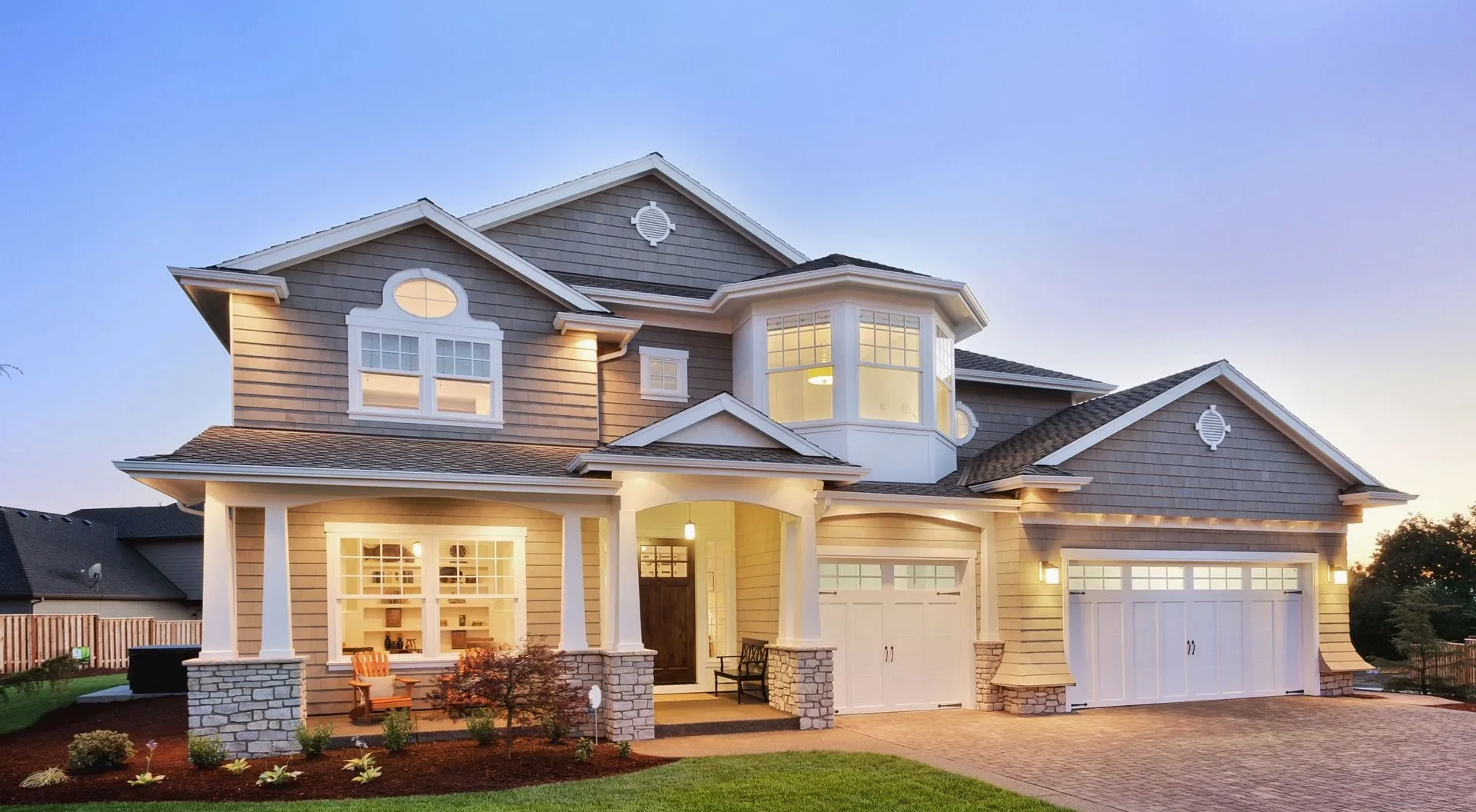 Large home with replacement windows